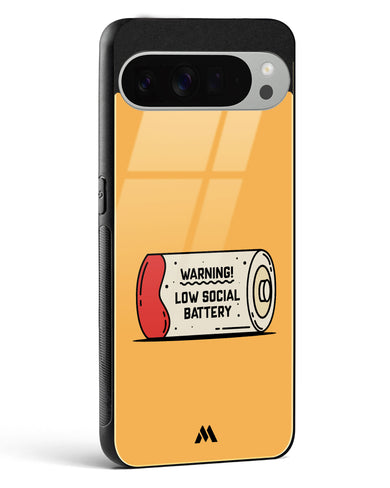 Low Social Battery Glass Case Phone Cover (Google)