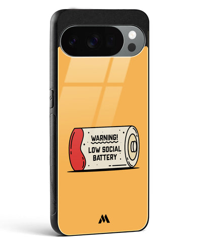 Low Social Battery Glass Case Phone Cover (Google)