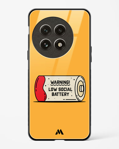 Low Social Battery Glass Case Phone Cover (OnePlus)