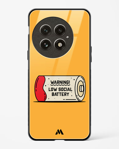 Low Social Battery Glass Case Phone Cover (OnePlus)