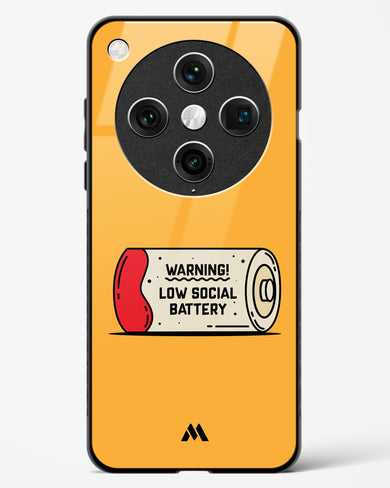 Low Social Battery Glass Case Phone Cover (Oppo)