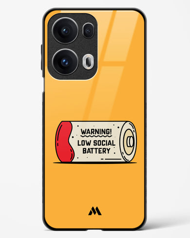 Low Social Battery Glass Case Phone Cover (Oppo)