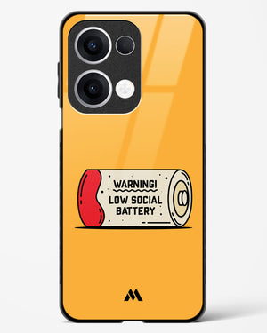 Low Social Battery Glass Case Phone Cover (Oppo)