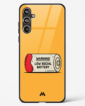 Low Social Battery Glass Case Phone Cover (Samsung)