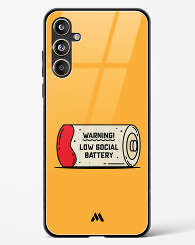 Low Social Battery Glass Case Phone Cover (Samsung)