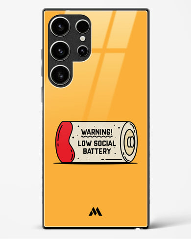 Low Social Battery Glass Case Phone Cover (Samsung)