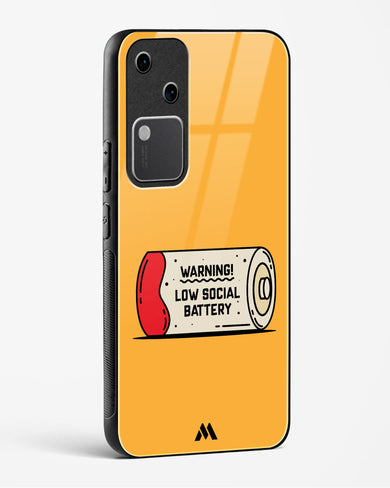 Low Social Battery Glass Case Phone Cover (Vivo)