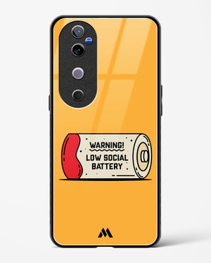 Low Social Battery Glass Case Phone Cover (Vivo)