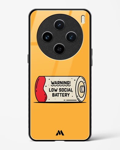 Low Social Battery Glass Case Phone Cover (Vivo)