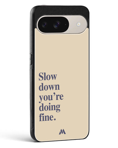 Slow Down Glass Case Phone Cover (Google)