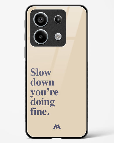 Slow Down Glass Case Phone Cover (Xiaomi)