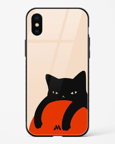 Purrfect Chill Glass Case Phone Cover (Apple)