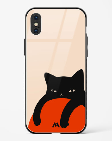 Purrfect Chill Glass Case Phone Cover (Apple)