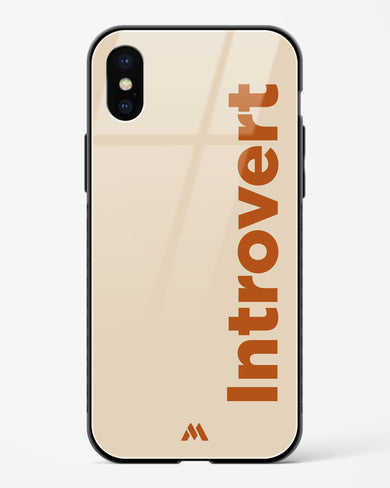 Introvert Glass Case Phone Cover (Apple)