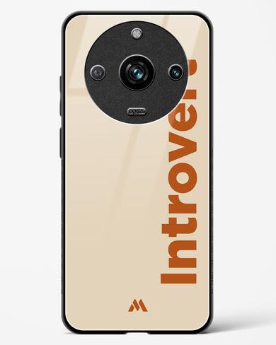 Introvert Glass Case Phone Cover (Realme)