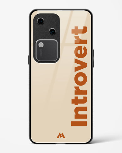Introvert Glass Case Phone Cover (Vivo)