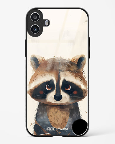 Blushing Raccoon [BREATHE] Glass Case Phone Cover (Nothing)