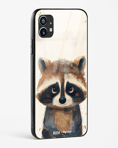 Blushing Raccoon [BREATHE] Glass Case Phone Cover (Nothing)