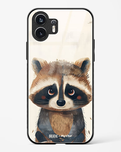 Blushing Raccoon [BREATHE] Glass Case Phone Cover (Nothing)