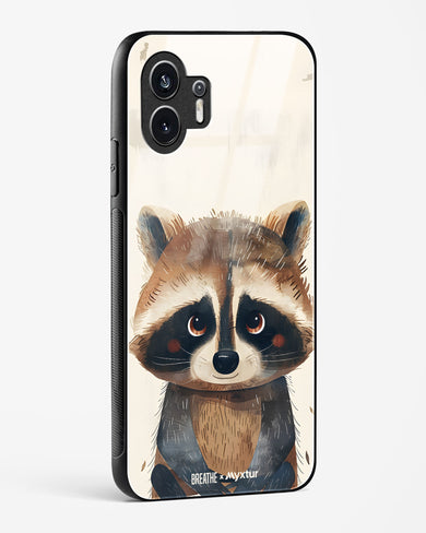 Blushing Raccoon [BREATHE] Glass Case Phone Cover (Nothing)