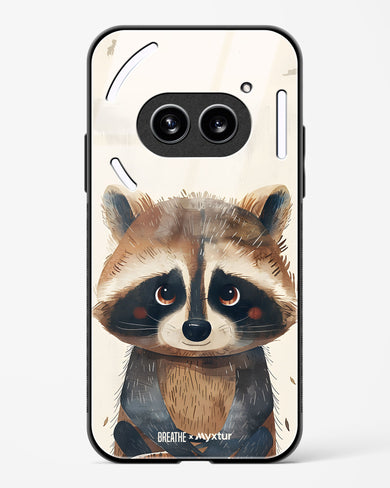 Blushing Raccoon [BREATHE] Glass Case Phone Cover (Nothing)