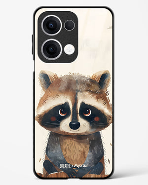 Blushing Raccoon [BREATHE] Glass Case Phone Cover (Oppo)