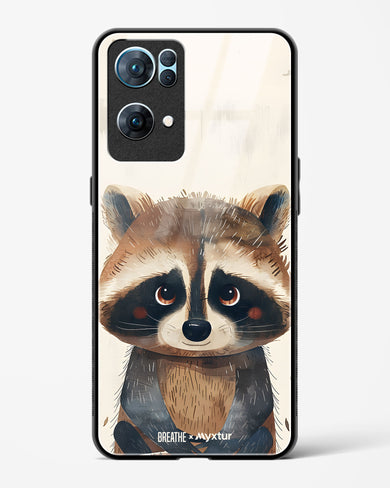 Blushing Raccoon [BREATHE] Glass Case Phone Cover (Oppo)