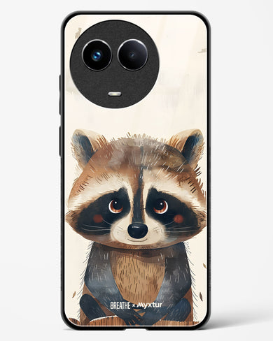 Blushing Raccoon [BREATHE] Glass Case Phone Cover (Realme)