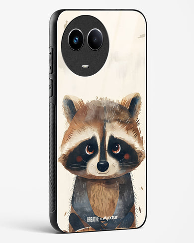 Blushing Raccoon [BREATHE] Glass Case Phone Cover (Realme)