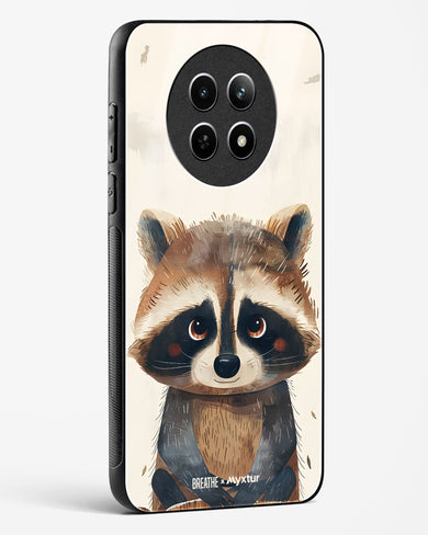 Blushing Raccoon [BREATHE] Glass Case Phone Cover (Realme)