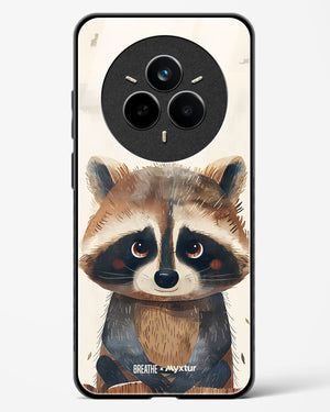Blushing Raccoon [BREATHE] Glass Case Phone Cover (Realme)