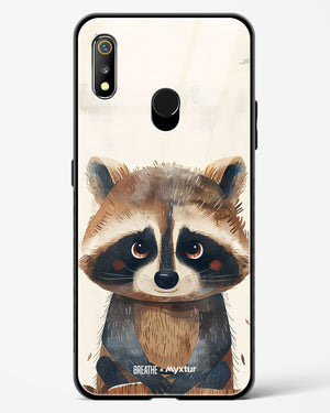 Blushing Raccoon [BREATHE] Glass Case Phone Cover (Realme)