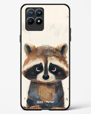 Blushing Raccoon [BREATHE] Glass Case Phone Cover (Realme)