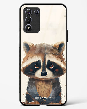 Blushing Raccoon [BREATHE] Glass Case Phone Cover (Realme)