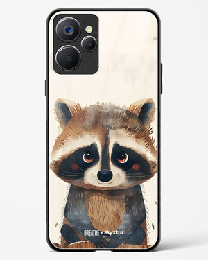Blushing Raccoon [BREATHE] Glass Case Phone Cover (Realme)