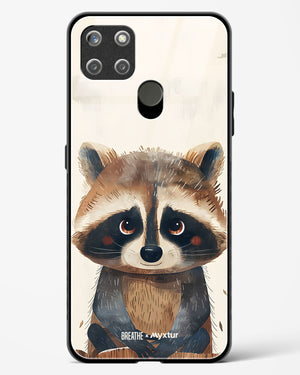 Blushing Raccoon [BREATHE] Glass Case Phone Cover (Realme)