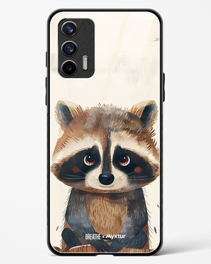 Blushing Raccoon [BREATHE] Glass Case Phone Cover (Realme)