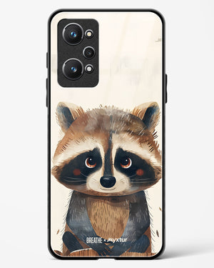 Blushing Raccoon [BREATHE] Glass Case Phone Cover (Realme)