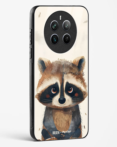 Blushing Raccoon [BREATHE] Glass Case Phone Cover (Realme)