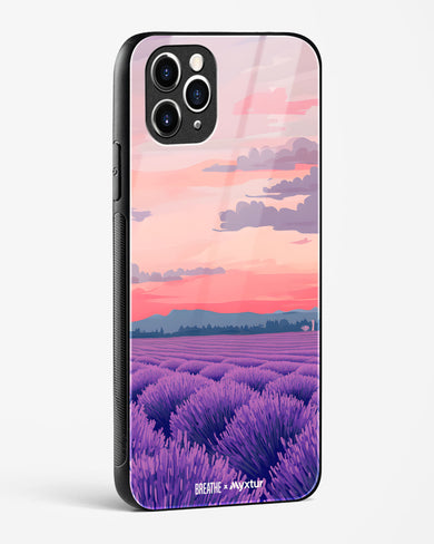 Lavender Fields Forever [BREATHE] Glass Case Phone Cover (Apple)