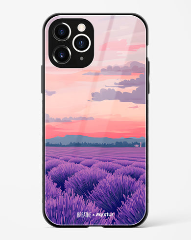 Lavender Fields Forever [BREATHE] Glass Case Phone Cover (Apple)