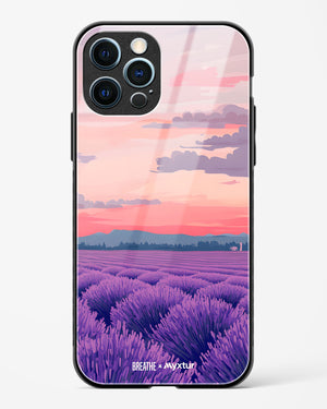 Lavender Fields Forever [BREATHE] Glass Case Phone Cover (Apple)