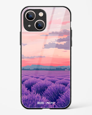 Lavender Fields Forever [BREATHE] Glass Case Phone Cover (Apple)