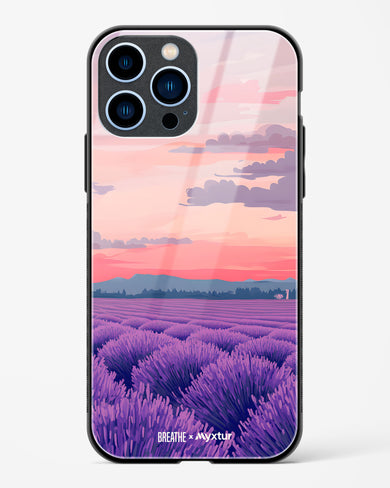 Lavender Fields Forever [BREATHE] Glass Case Phone Cover (Apple)