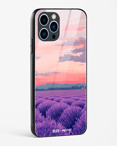 Lavender Fields Forever [BREATHE] Glass Case Phone Cover (Apple)