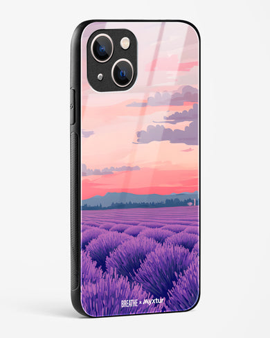 Lavender Fields Forever [BREATHE] Glass Case Phone Cover (Apple)
