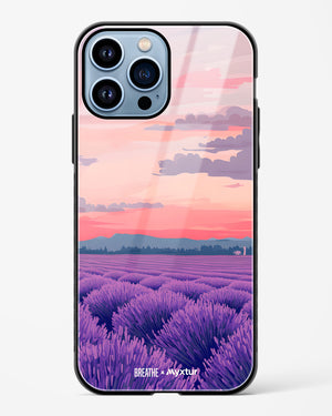 Lavender Fields Forever [BREATHE] Glass Case Phone Cover (Apple)