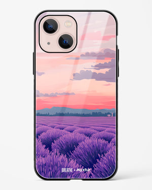 Lavender Fields Forever [BREATHE] Glass Case Phone Cover (Apple)