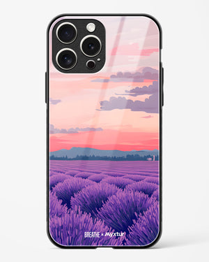 Lavender Fields Forever [BREATHE] Glass Case Phone Cover (Apple)