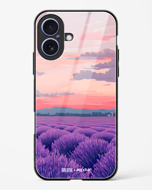 Lavender Fields Forever [BREATHE] Glass Case Phone Cover (Apple)